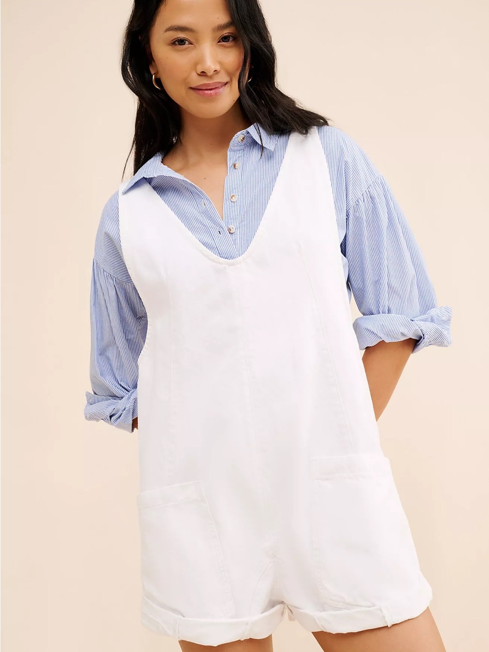 We The Free High Roller Denim Shortall